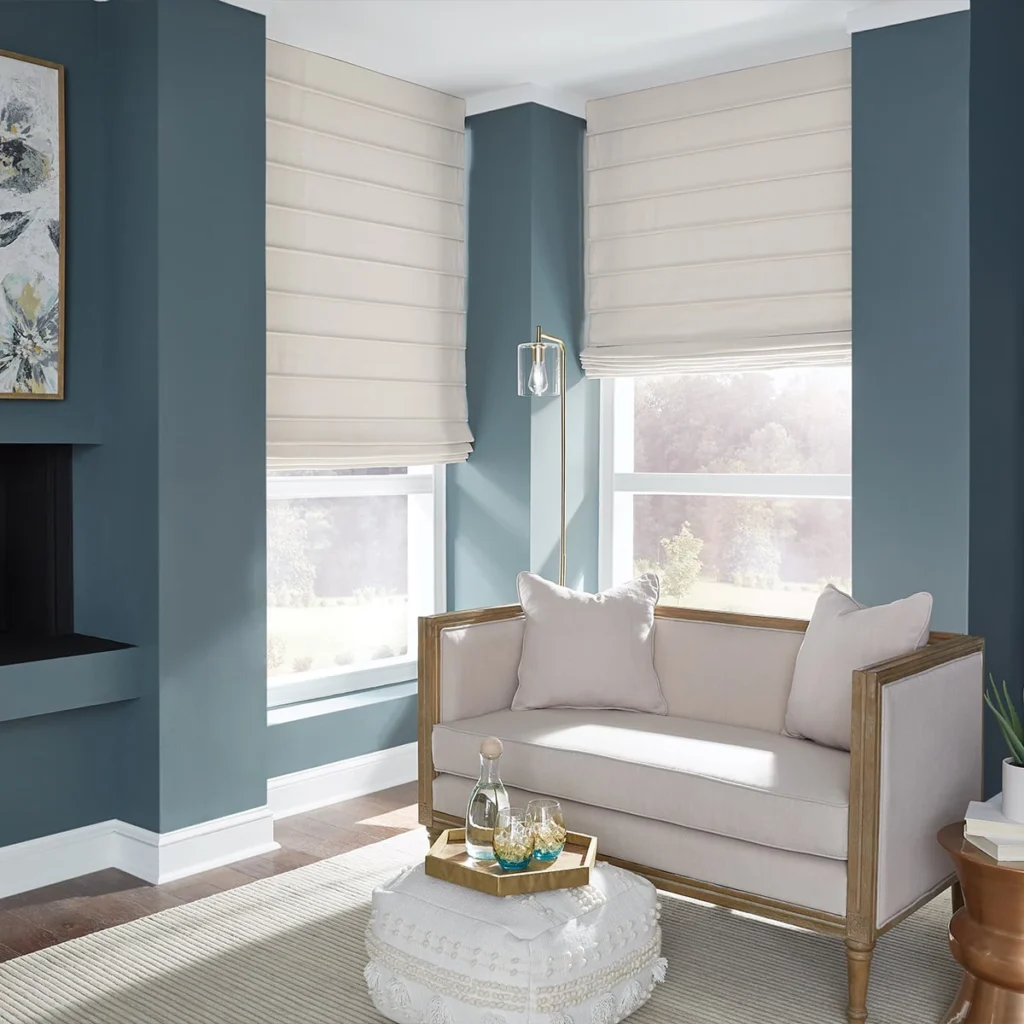 coastal roman shades