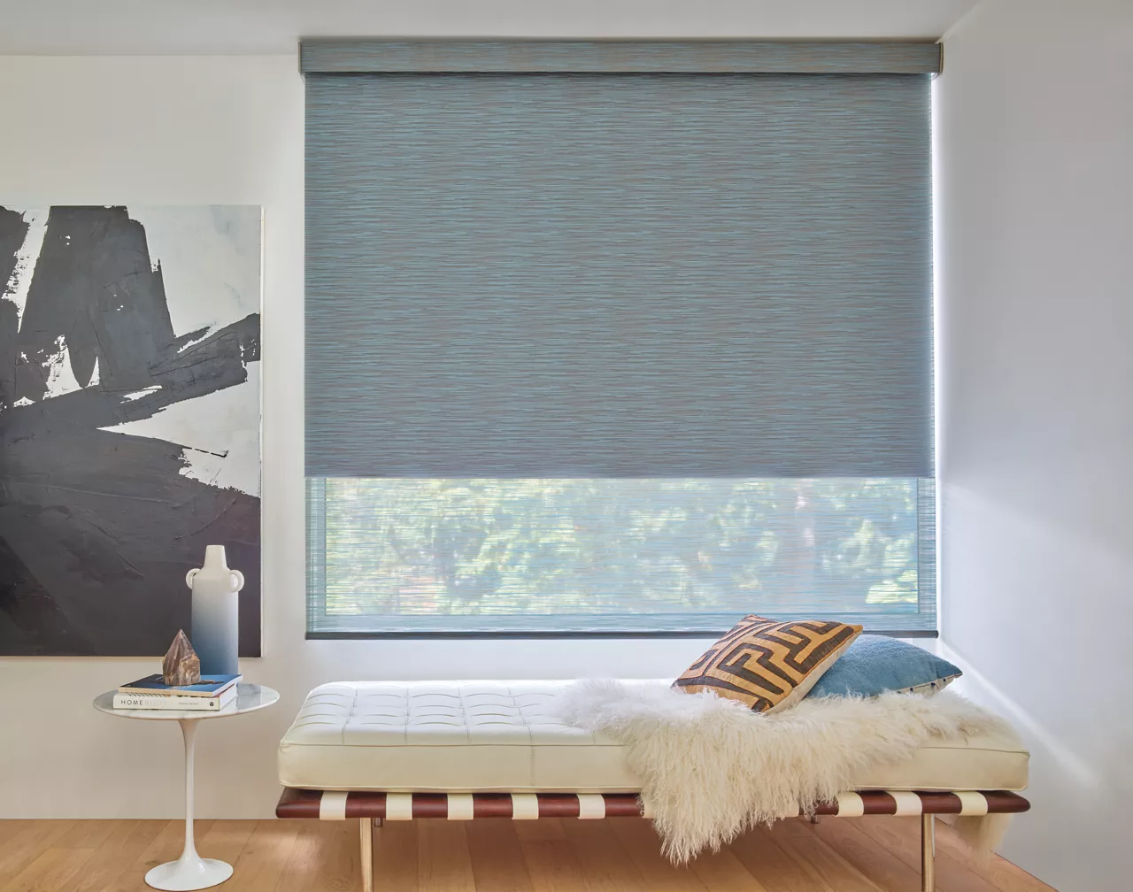 designer roller shades florence cadet blue in miami